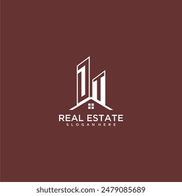 DT Initial Monogram Building und Dachlogo für Immobilien
