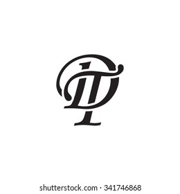 DT Initial Monogram Logo