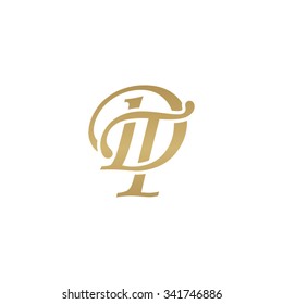 DT initial monogram logo