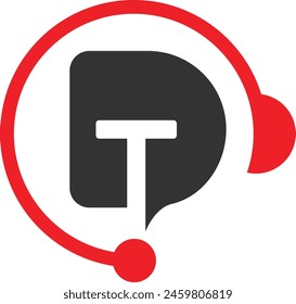 DT letter Logo app icon