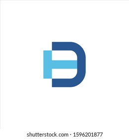 DT Letter Logo Template Vector