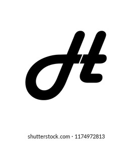 dt letter vector logo