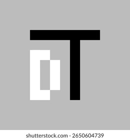 LOGOTIPO DT LETTER VETOR SQUARE