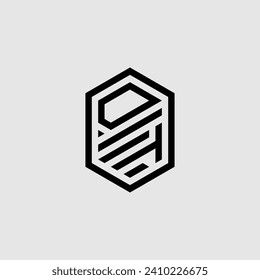DT line geometric monogram with high quality professional design that will print well