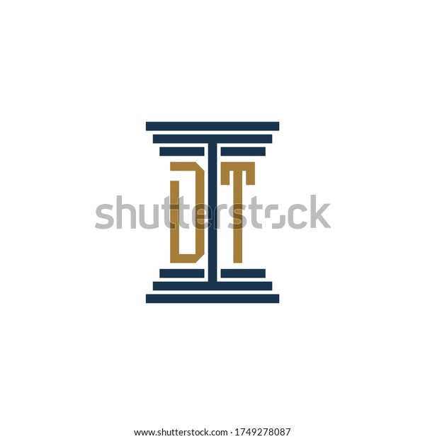 Dt Logo Design Vector Icon Stock Vector (Royalty Free) 1749278087 ...