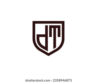 DT logo design vector template
