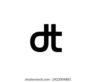 DT Logo design vector template
