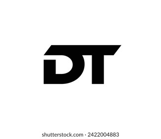 DT Logo design vector template