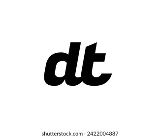 DT Logo design vector template