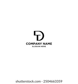 DT logo design vector template