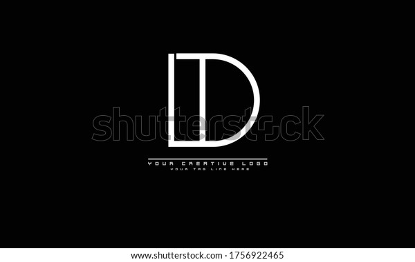 Dt Td Abstract Vector Logo Monogram Stock Vector (Royalty Free) 1756922465