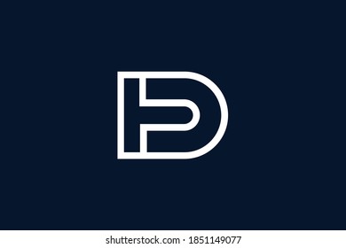 DT TD logo design concept with background. Initial based creative minimal monogram icon letter. Modern luxury alphabet vector design