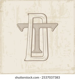 DT, TD , logotipo DT, Letra DT, vetor, logotipo, Iniciais de Monograma de Casamento, Logotipo de Casamento, Monograma de Casamento, Design de Logotipo, Monograma Vintage