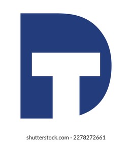 plantilla de logotipo de dt td 2