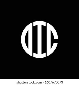 DTC or D initial letters looping linked circle elegant logo 