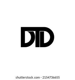 Dtd Letter Original Monogram Logo Design Stock Vector (Royalty Free ...