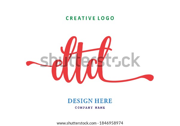 Dtd Lettering Logo Simple Easy Understand Stock Vector (Royalty Free ...