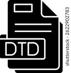 Dtd Line vector Icon Design