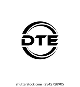 DTE Logo Design, Inspiration for a Unique Identity. Modern Elegance and Creative Design. Watermark Your Success with the Striking this Logo.