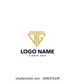 dtg letter monogram logo design