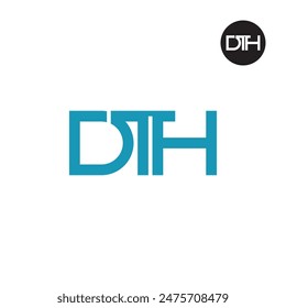 DTH Logo Letter Monogram Design