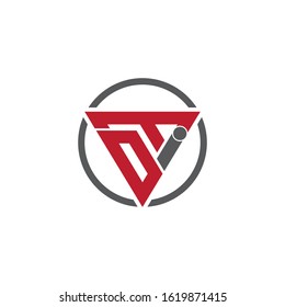DTI letter logo design vector template