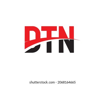 Letra DTN Ilustración del vector de diseño del logotipo inicial