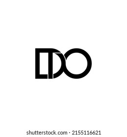 Dto Letter Original Monogram Logo Design Stock Vector (Royalty Free ...