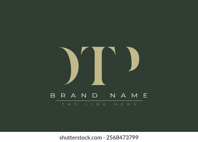 DTP abstract letter logo design. This logo is designed by three abstract letters.