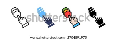 Dtp Icon Multiple Vector Illustration