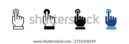 Dtp icon set multiple style collection