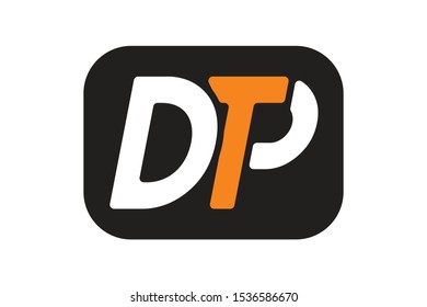 Dtp initial logo template design