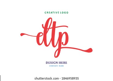 DTP lettering logo is simple, easy to understand and authoritative