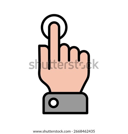 Dtp lineal color icon vector illustration
