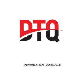 DTQ Letter Initial Logo Design Vector Illustration