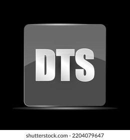 DTS File Icon, Flat Design Style