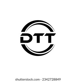 DTT Logo Design, Inspiration for a Unique Identity. Modern Elegance and Creative Design. Watermark Your Success with the Striking this Logo.