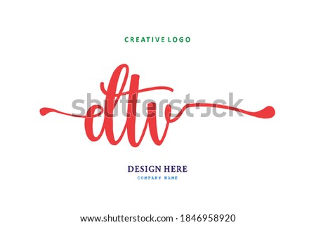 DTV lettering logo is simple, easy to understand and authoritative