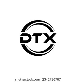DTX Logo Design, Inspiration for a Unique Identity. Modern Elegance and Creative Design. Watermark Your Success with the Striking this Logo.