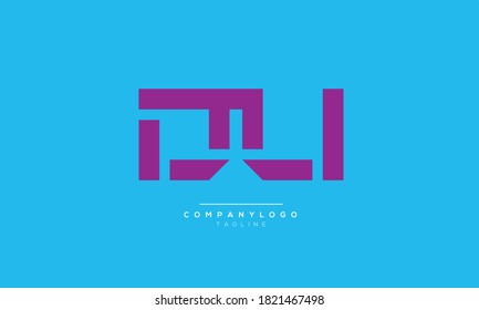 DU abstract initials monogram letter text alphabet logo design