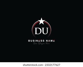 DU Business Logo Letter Vector Image