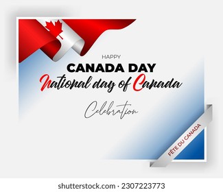 Fête du Canada = Día de Canadá

Diseño de vacaciones, fondo con escritura a mano y textos en 3d, hojas de arce y colores de bandera nacional para el Día Nacional del Primer Julio, Canadá, celebración