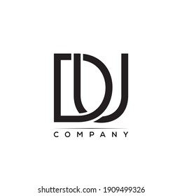 DU creative letter logo vector