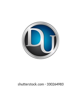 DU initial circle logo blue