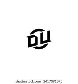 DU initial game logo, banner design for your e-sports or streaming team