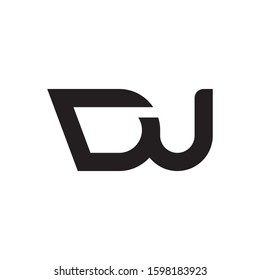 DU initial letter logo template vector icon design