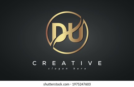 DU letter creative luxury logo vector