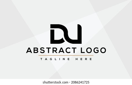 DU Letter Initial Logo Design Template Vector Illustration