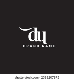 DU letter logo creative design with vector graphic DU simple and modern logo