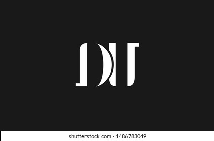 DU Letter Logo Design with Creative Modern Trendy Typography